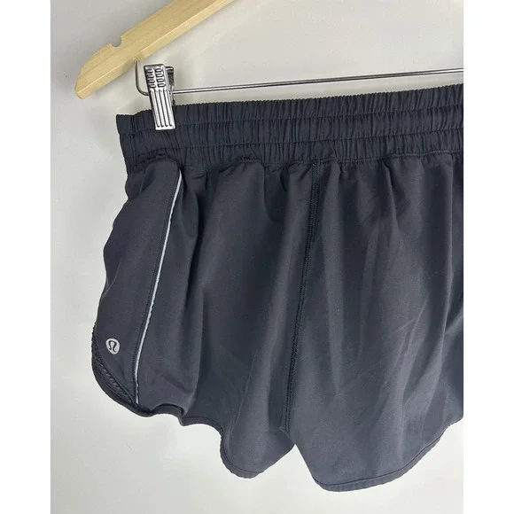 Lululemon Hotty Hot Short Reflective *2.5" Liner Stretch Black Women's Size 8 - Picture 8 of 15